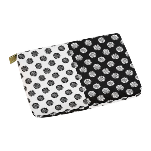 black and white peonies Carry-All Pouch 12.5''x8.5''