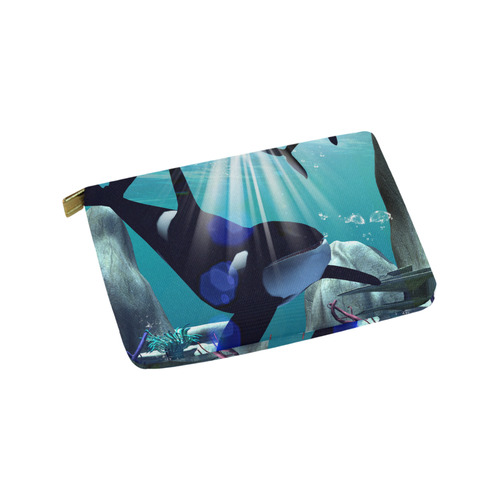 Awesome orca Carry-All Pouch 9.5''x6''