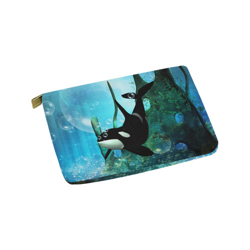 Awesome orca Carry-All Pouch 9.5''x6''