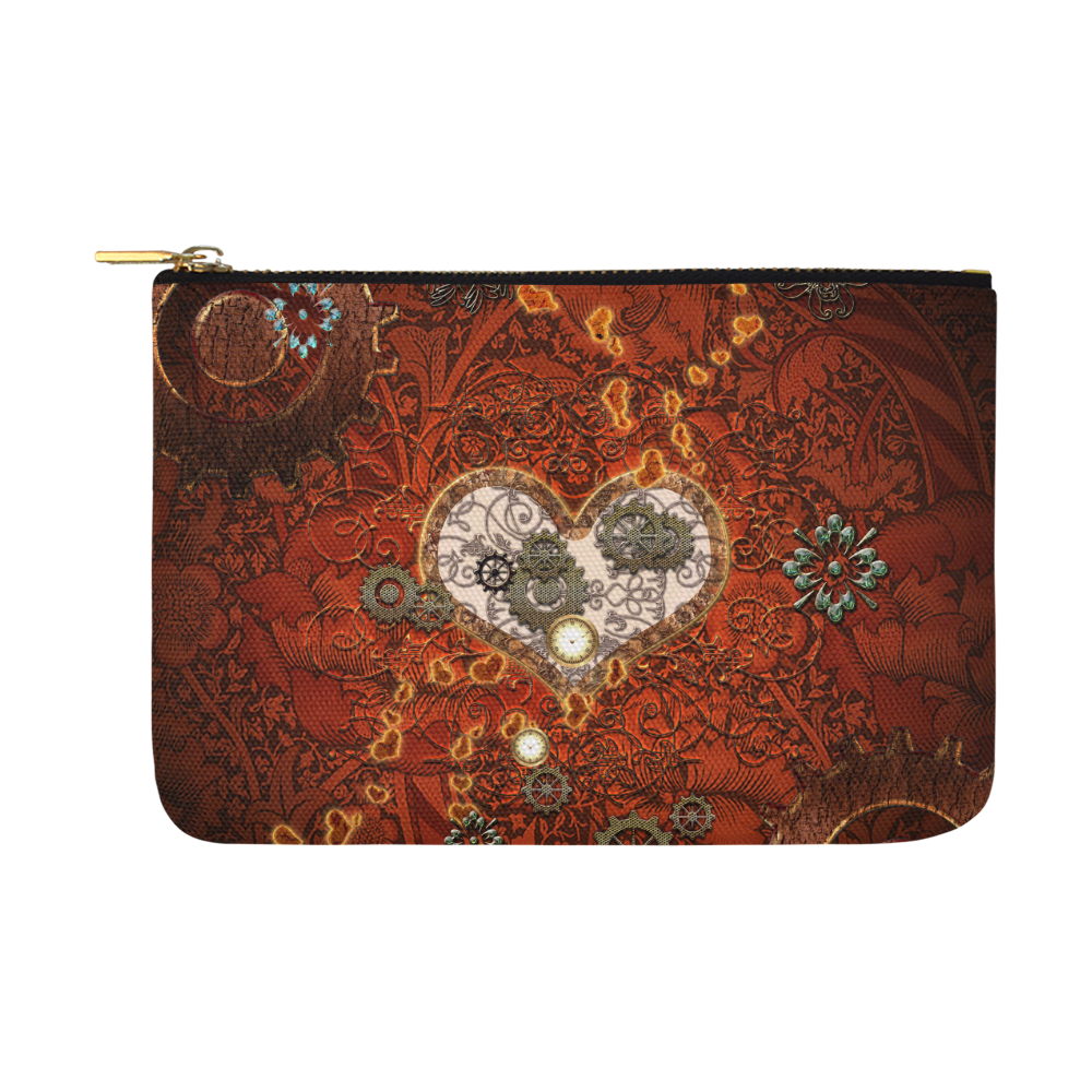 Steampunk, wonderful hearts Carry-All Pouch 12.5''x8.5''