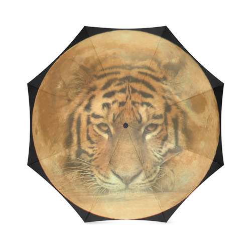 Tiger In The Moon Foldable Umbrella (Model U01)