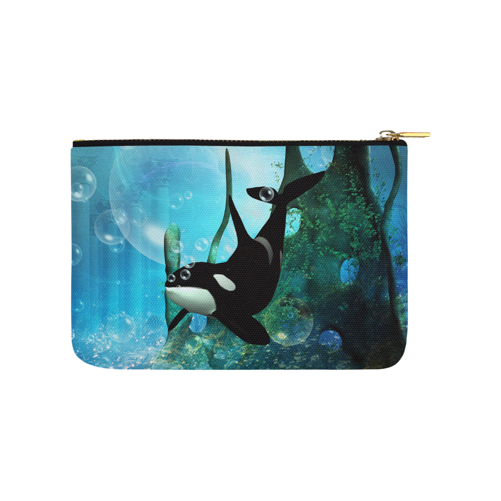 Awesome orca Carry-All Pouch 9.5''x6''