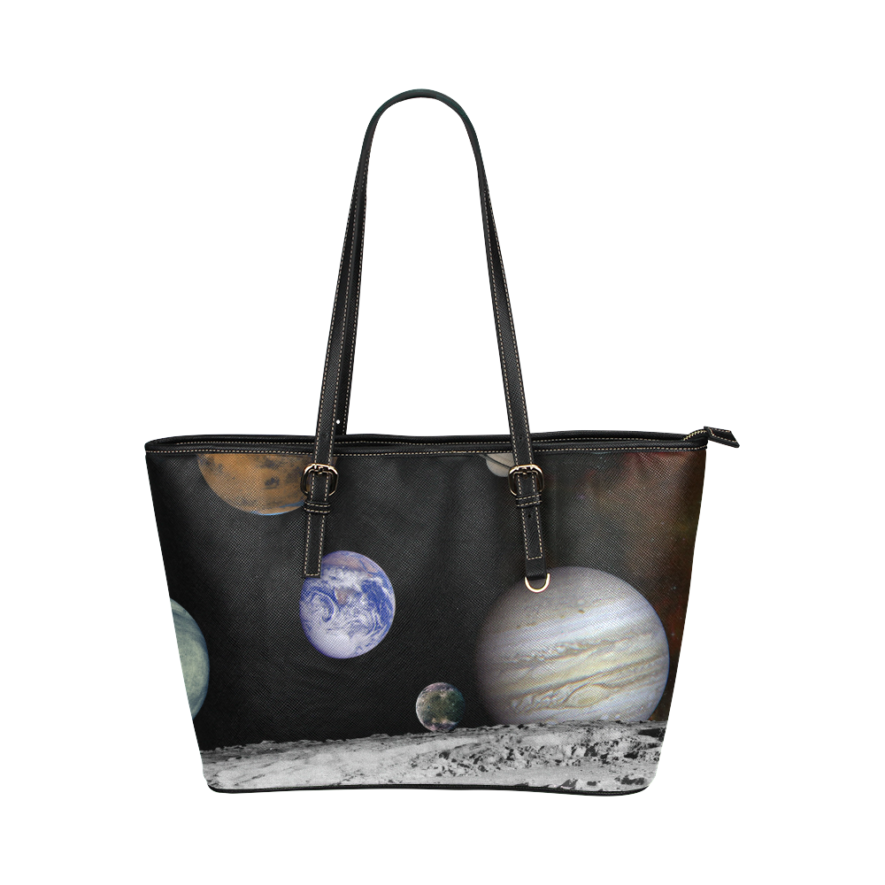 Planet20161103 Leather Tote Bag/Large (Model 1651)