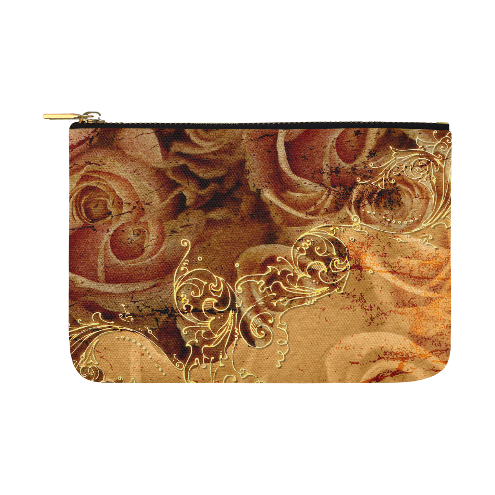 Wonderful vintage design with roses Carry-All Pouch 12.5''x8.5''