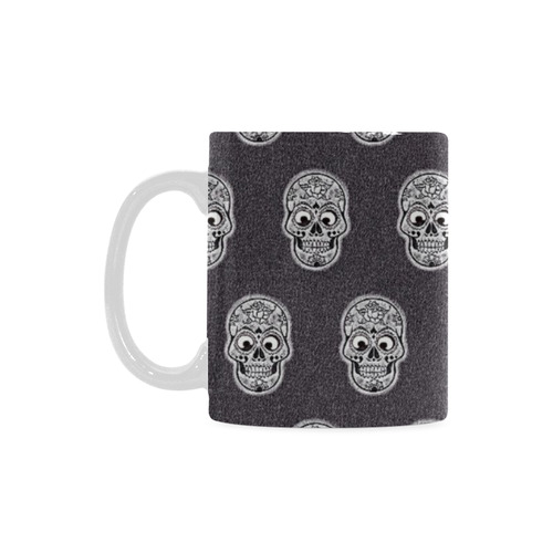 funny skull pattern White Mug(11OZ)