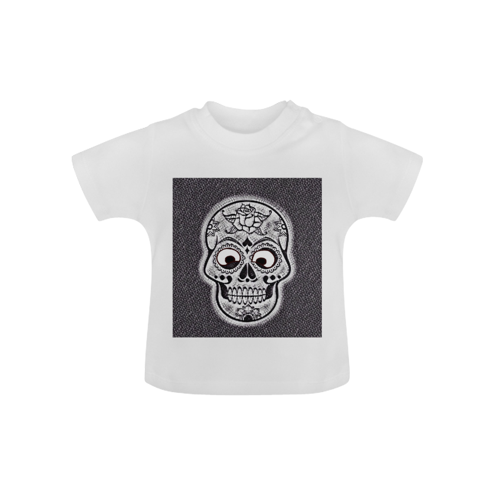 funny skull Baby Classic T-Shirt (Model T30)