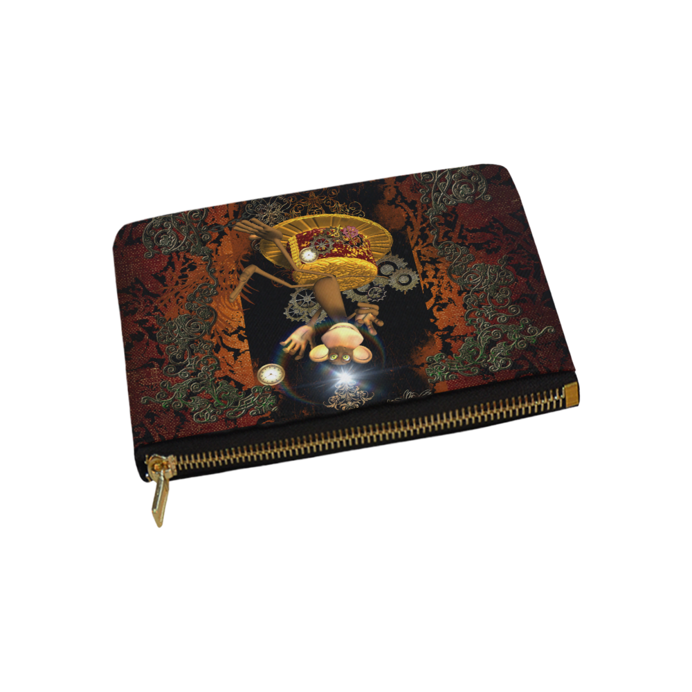 Steampunk, funny monkey Carry-All Pouch 9.5''x6''