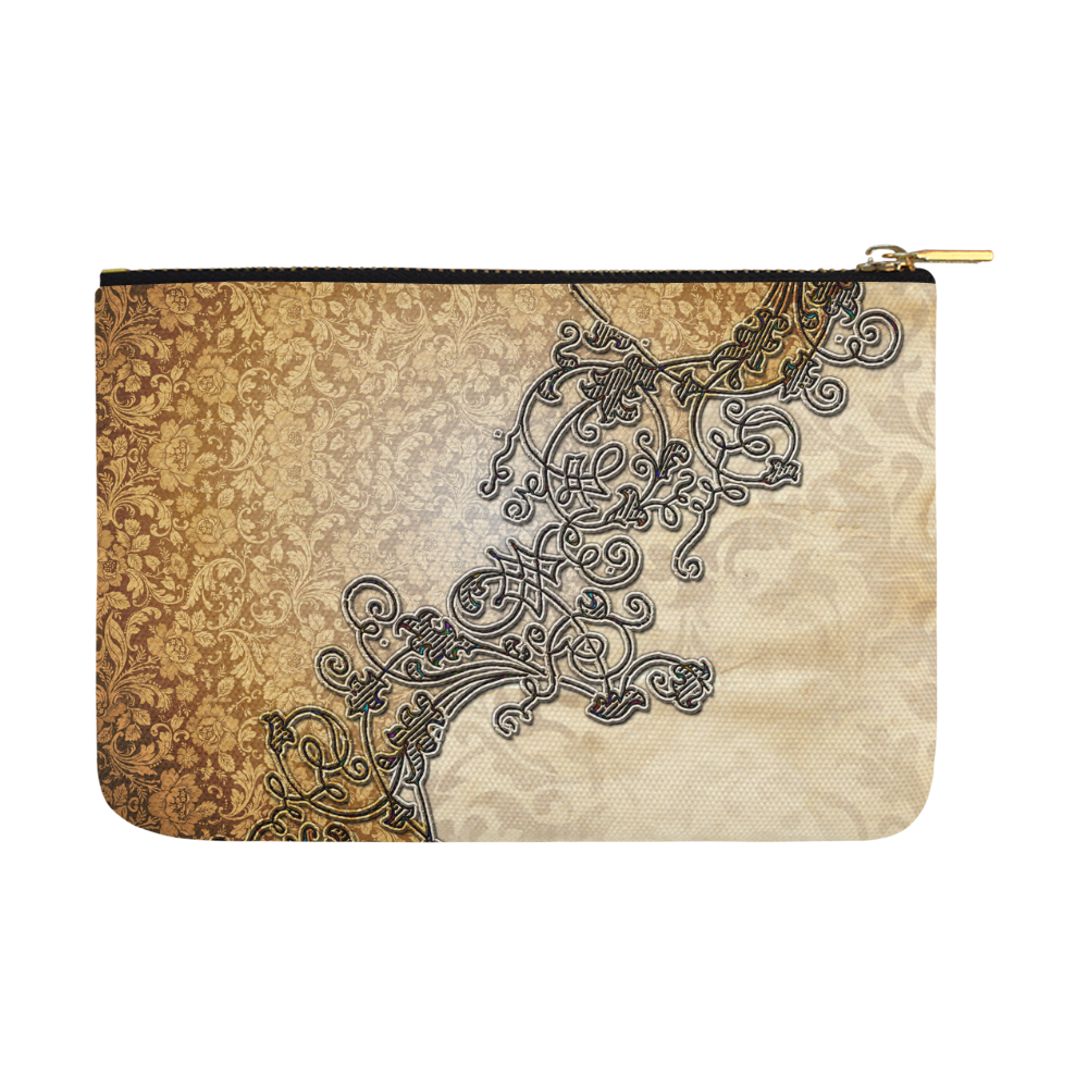 Beautiful brown vintage design Carry-All Pouch 12.5''x8.5''
