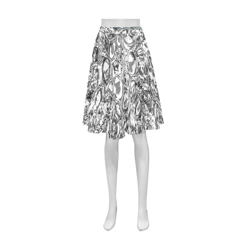 Black and White Explosion Athena Women's Short Skirt (Model D15)