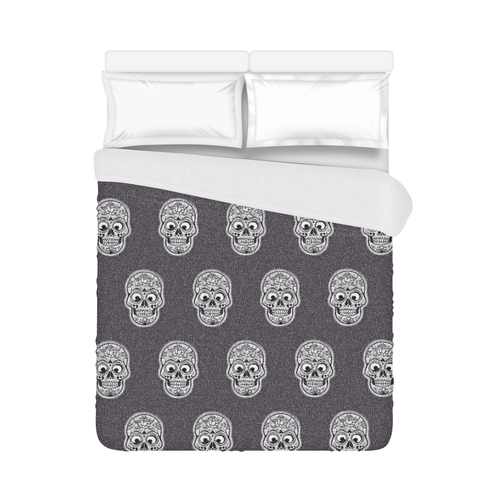 funny skull pattern Duvet Cover 86"x70" ( All-over-print)