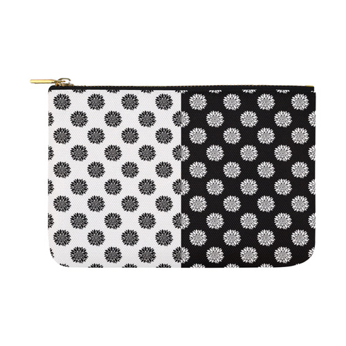 black and white peonies Carry-All Pouch 12.5''x8.5''