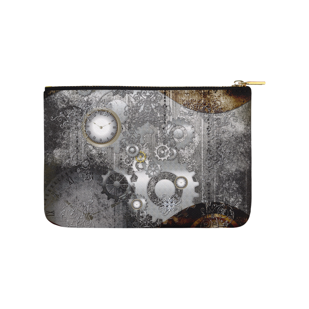 Steampunk in vintage design Carry-All Pouch 9.5''x6''