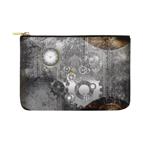 Steampunk in vintage design Carry-All Pouch 12.5''x8.5''