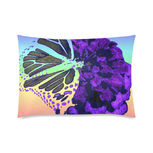 purpl flyin Custom Zippered Pillow Case 20"x30"(Twin Sides)