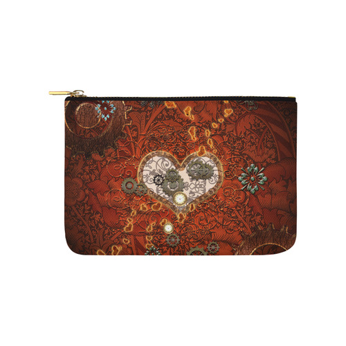 Steampunk, wonderful hearts Carry-All Pouch 9.5''x6''