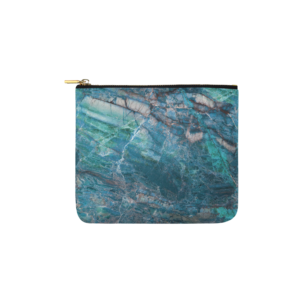 Marble - siena turchese Carry-All Pouch 6''x5''