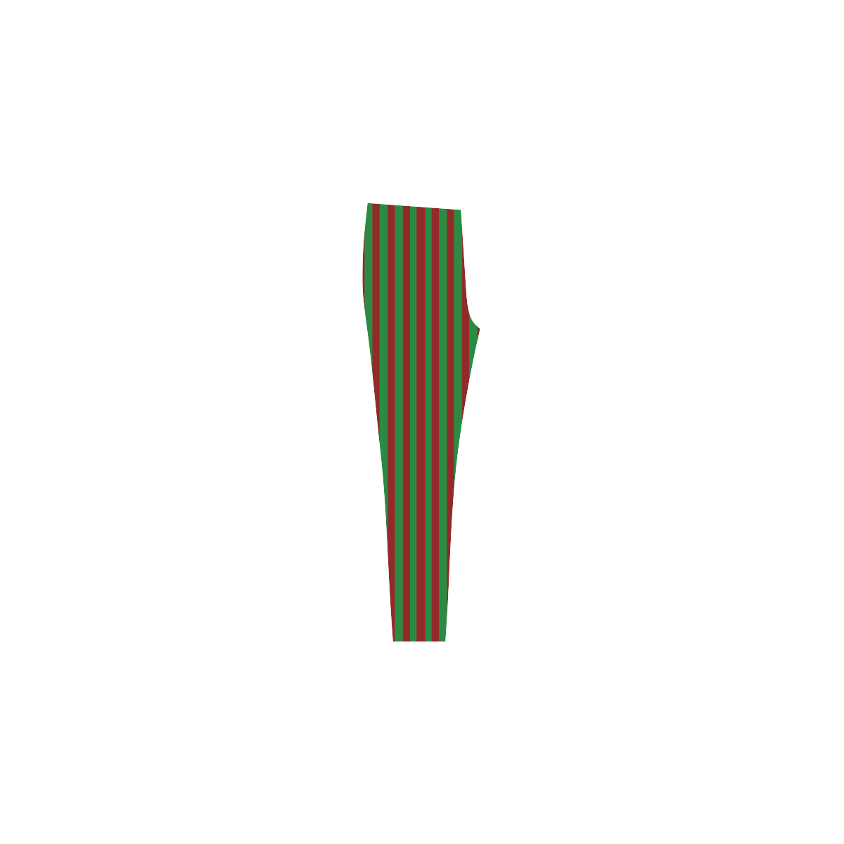 Christmas Stripes Green and Red  Stripes Cassandra Women's Leggings (Model L01)