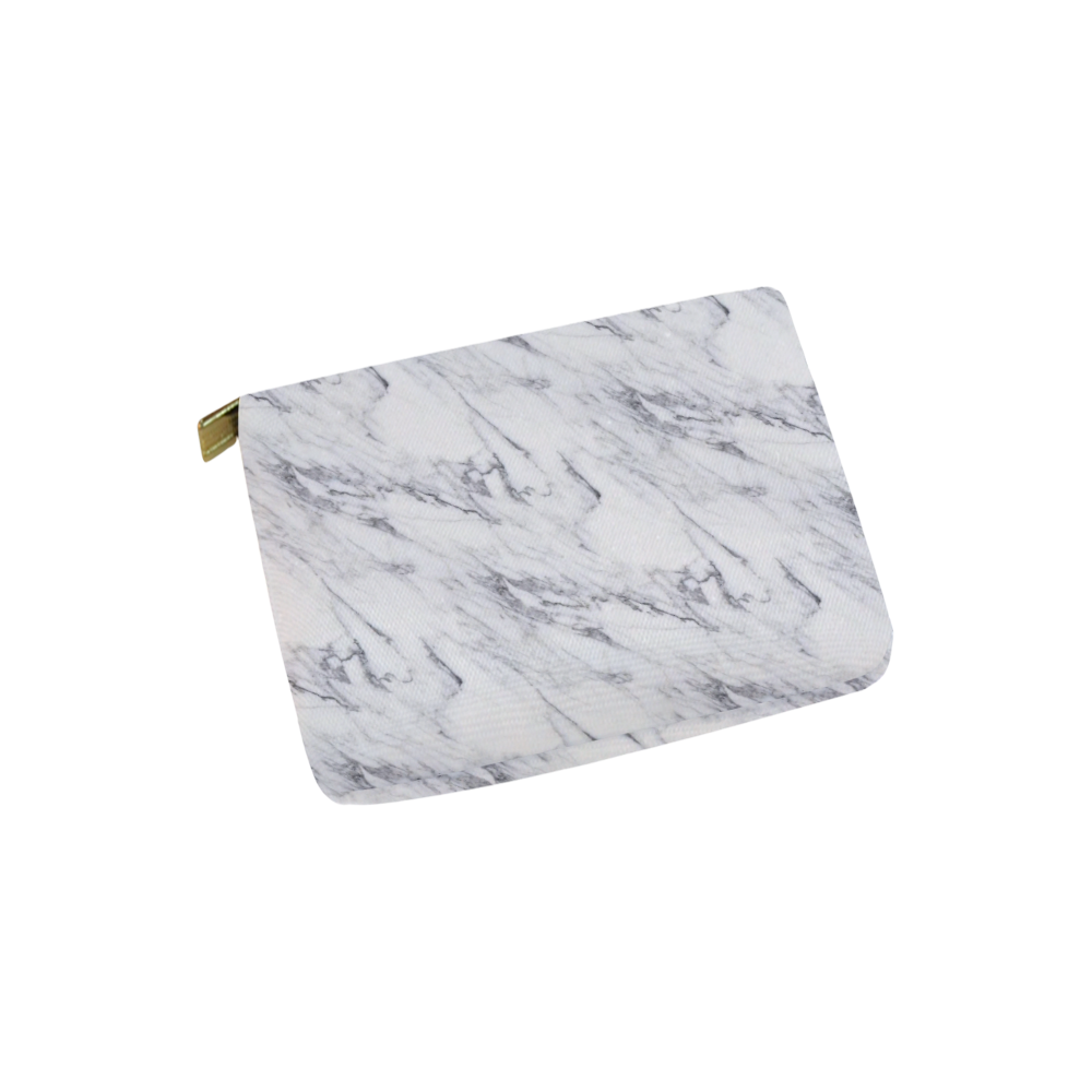 italian Marble,white,Trieste Carry-All Pouch 6''x5''