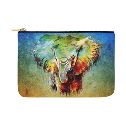 watercolor elephant Carry-All Pouch 12.5''x8.5''