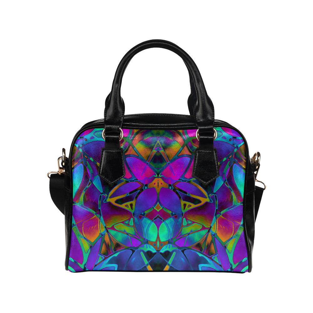 Floral Fractal Art G308 Shoulder Handbag (Model 1634)