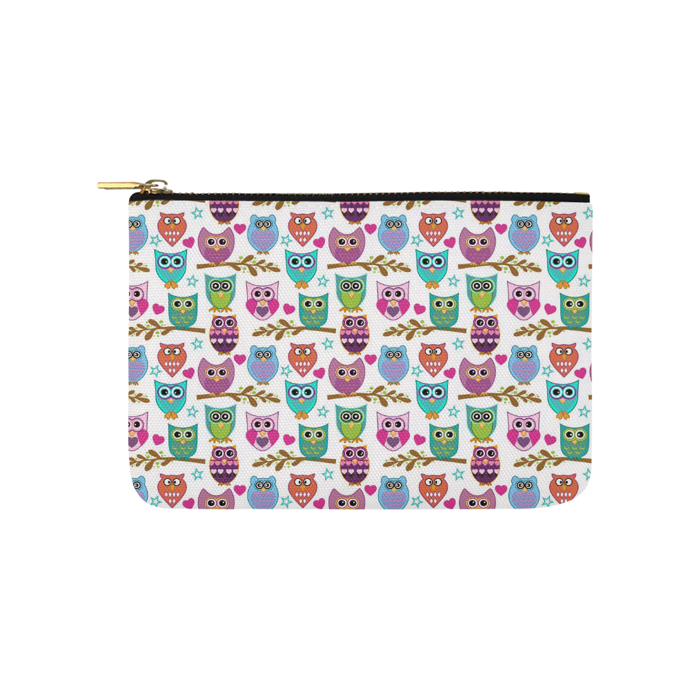 happy owls Carry-All Pouch 9.5''x6''