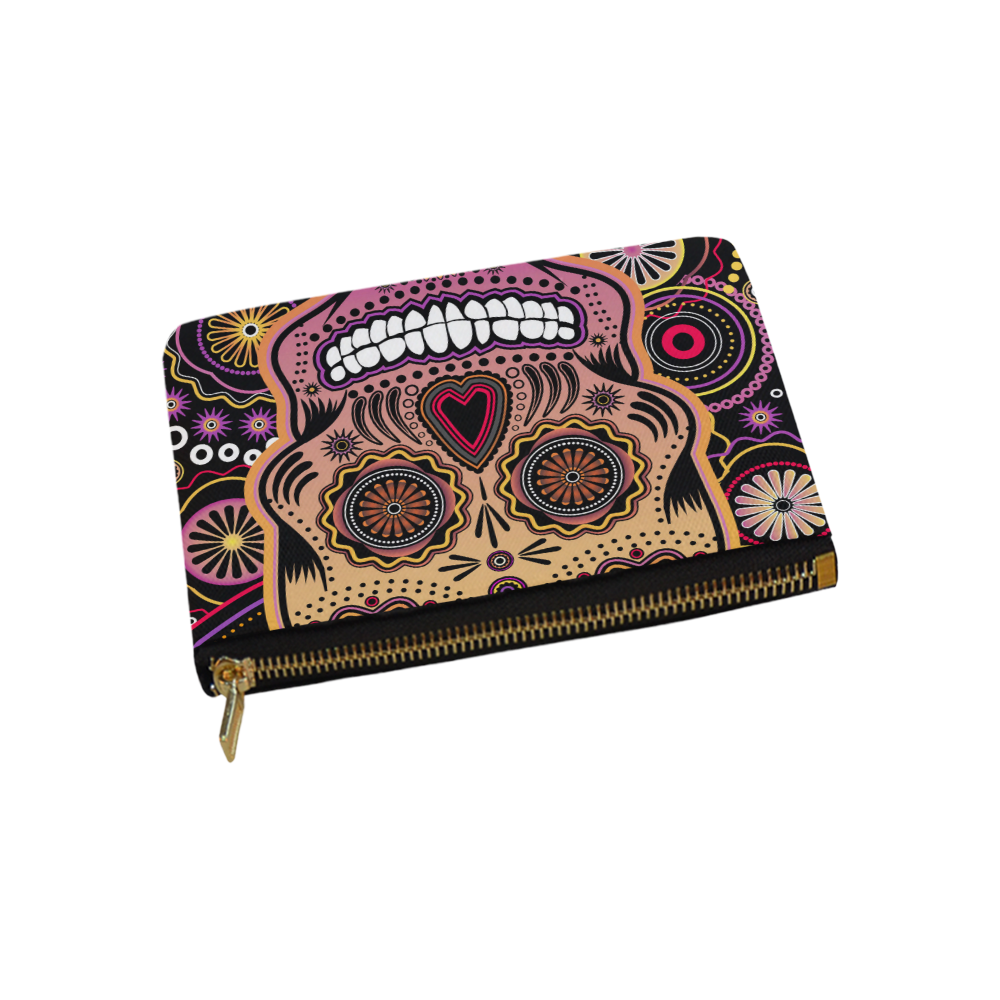 candy sugar skull Carry-All Pouch 9.5''x6''