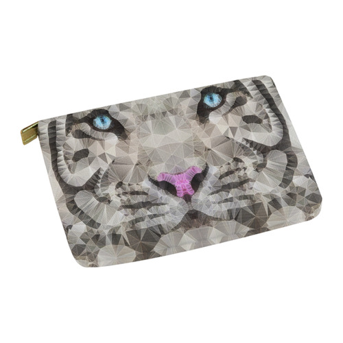 white tiger Carry-All Pouch 12.5''x8.5''