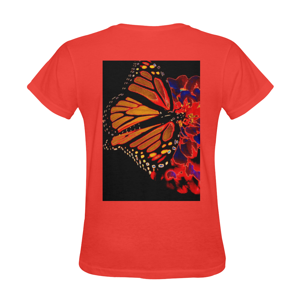 Coral Fly Sunny Women's T-shirt (Model T05)