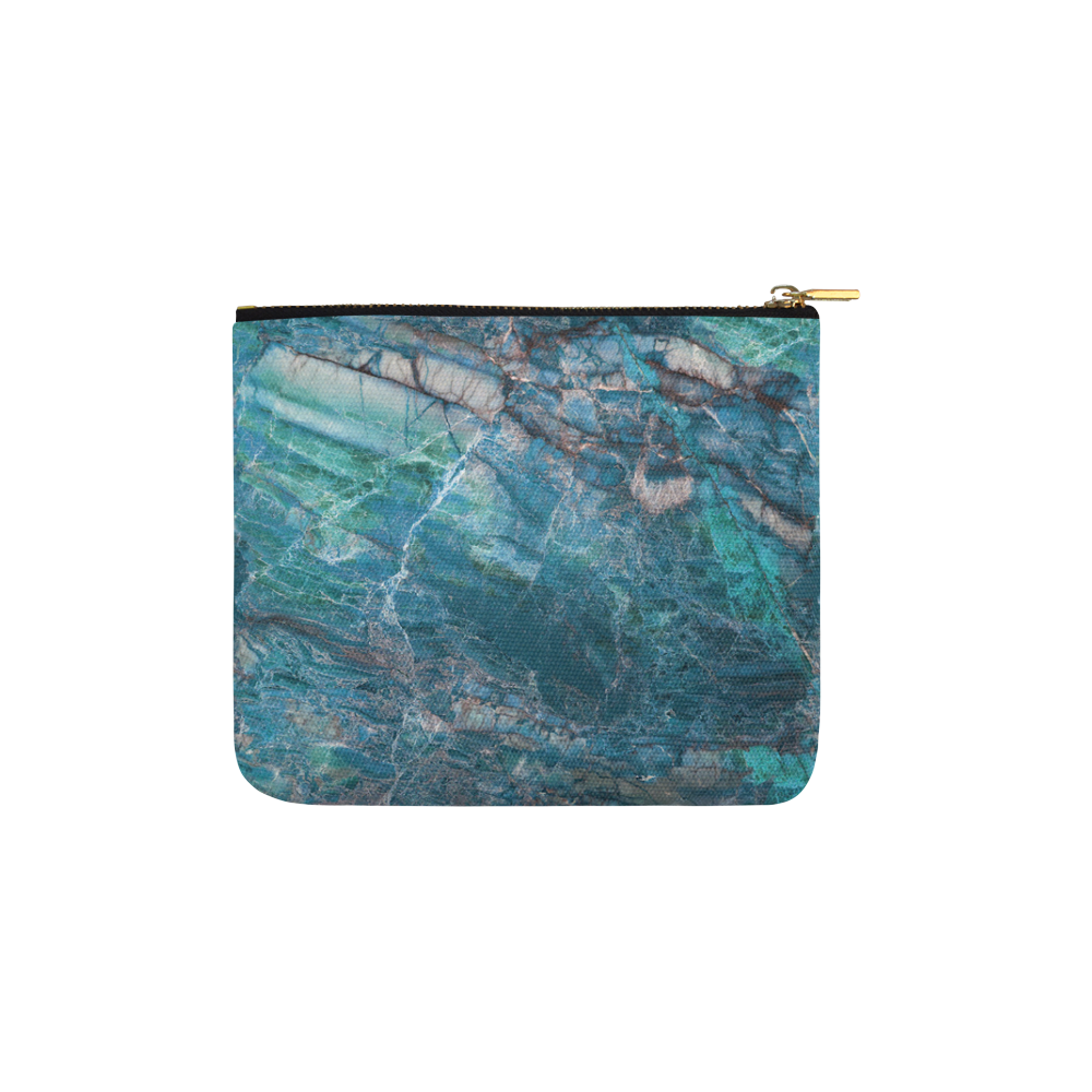 Marble - siena turchese Carry-All Pouch 6''x5''