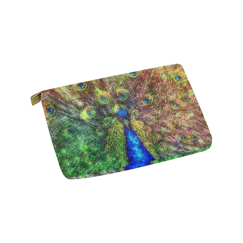 peacock Carry-All Pouch 9.5''x6''