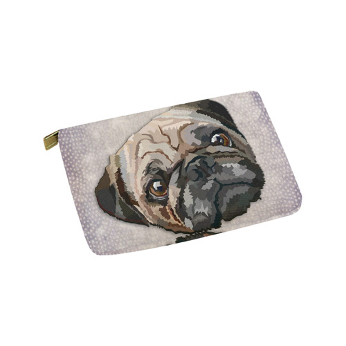 pug love Carry-All Pouch 9.5''x6''
