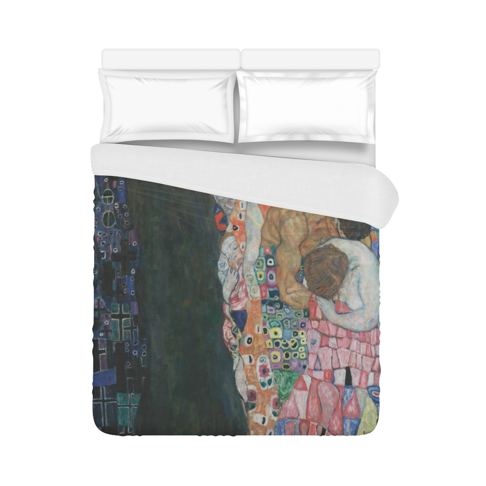 Klimt - Death and Life Duvet Cover 86"x70" ( All-over-print)