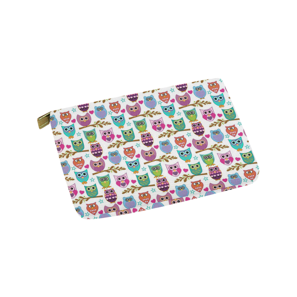 happy owls Carry-All Pouch 9.5''x6''