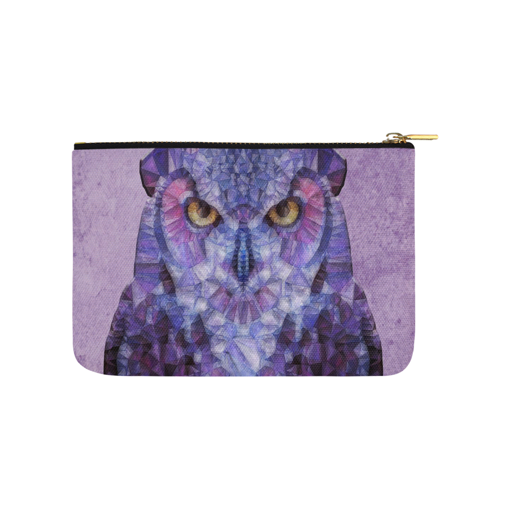 Polygon Owl Carry-All Pouch 9.5''x6''