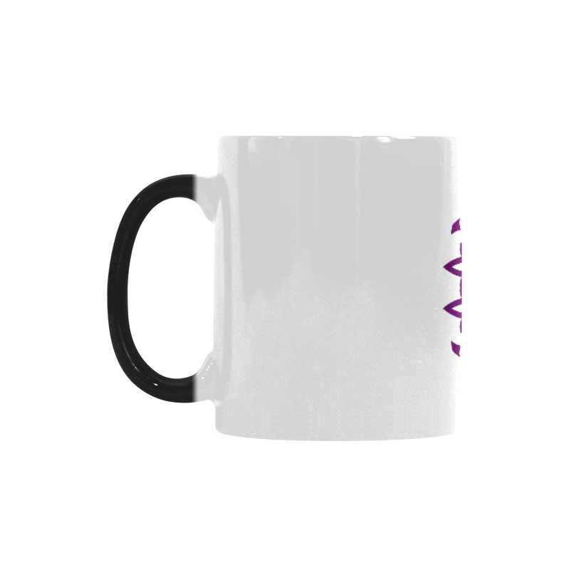 Original hand-drawn designers Mug with mandala art / purple Custom Morphing Mug