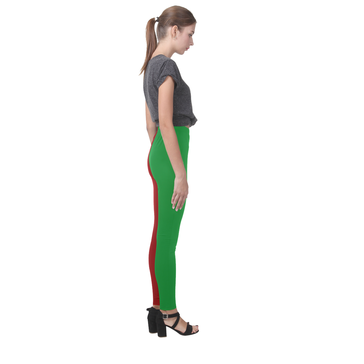 Christmas Red and Green Cassandra Women's Leggings (Model L01)