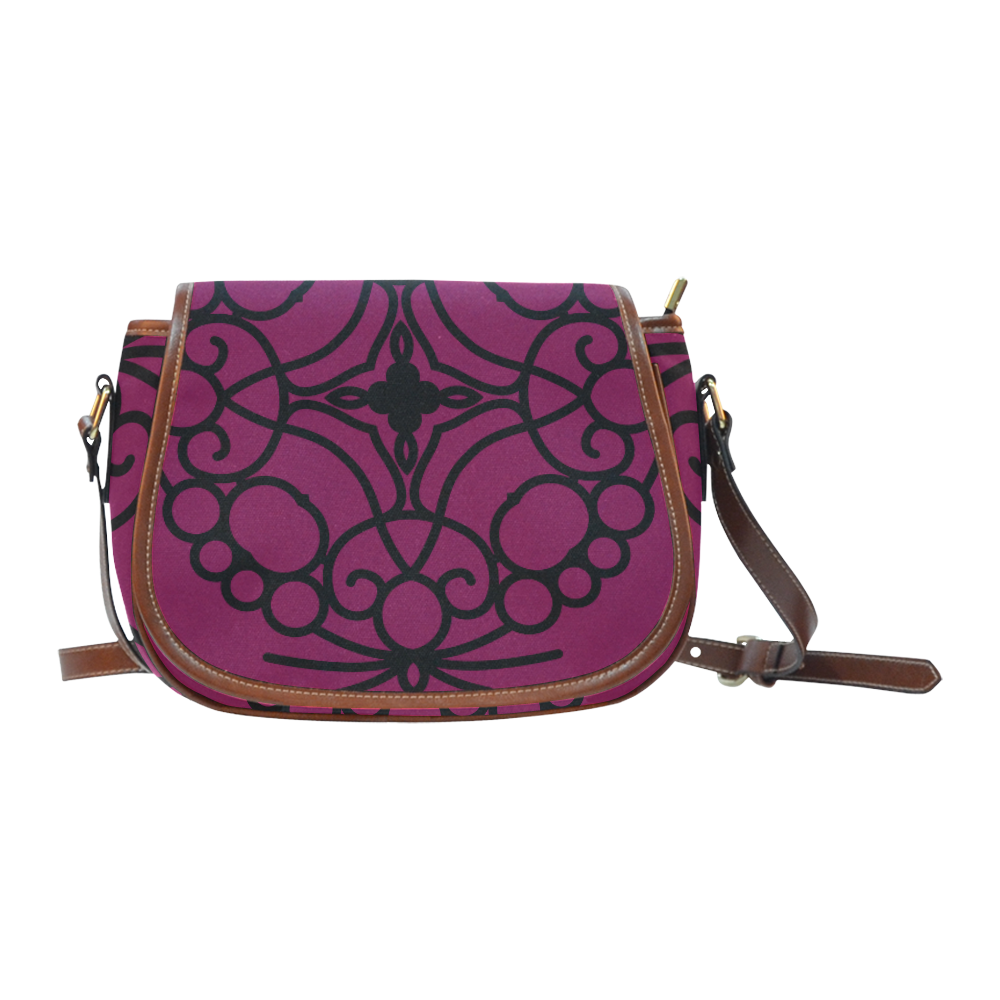 New arrival in shop : Exclusive designers bag edition : Vintage purple and black 2016. This collecti Saddle Bag/Large (Model 1649)