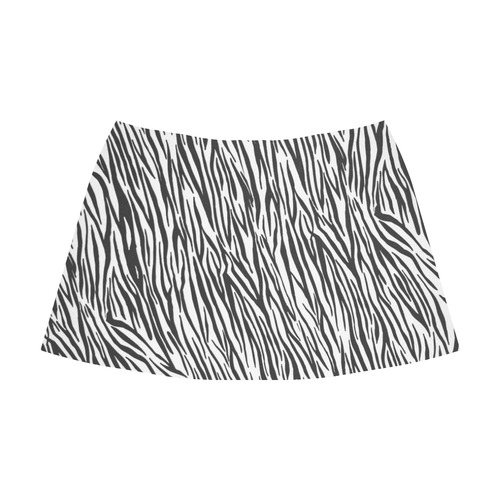 Zebra Stripes Fur Pattern Mnemosyne Women's Crepe Skirt (Model D16)