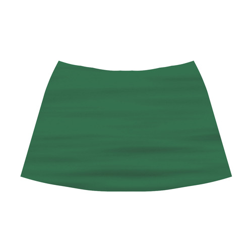 Green Water Mnemosyne Women's Crepe Skirt (Model D16)