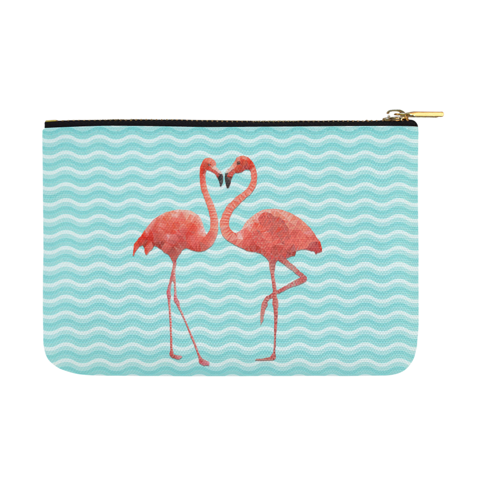 flamingo love Carry-All Pouch 12.5''x8.5''