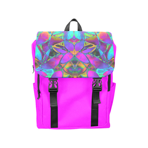 Floral Fractal Art G308 Casual Shoulders Backpack (Model 1623)