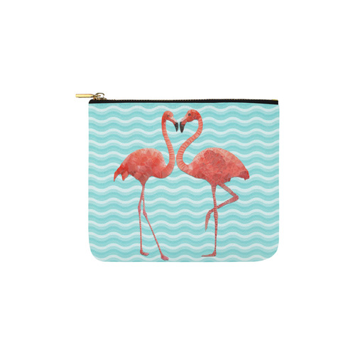 flamingo love Carry-All Pouch 6''x5''