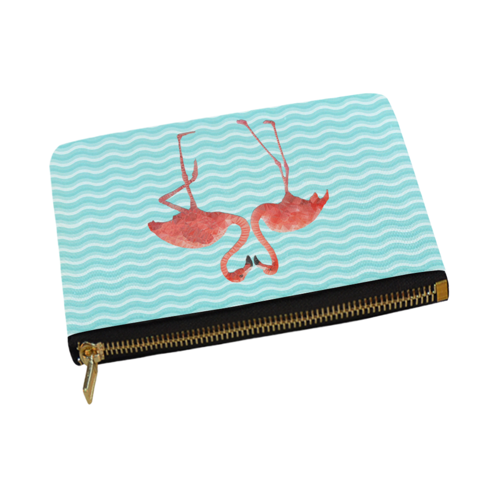 flamingo love Carry-All Pouch 12.5''x8.5''