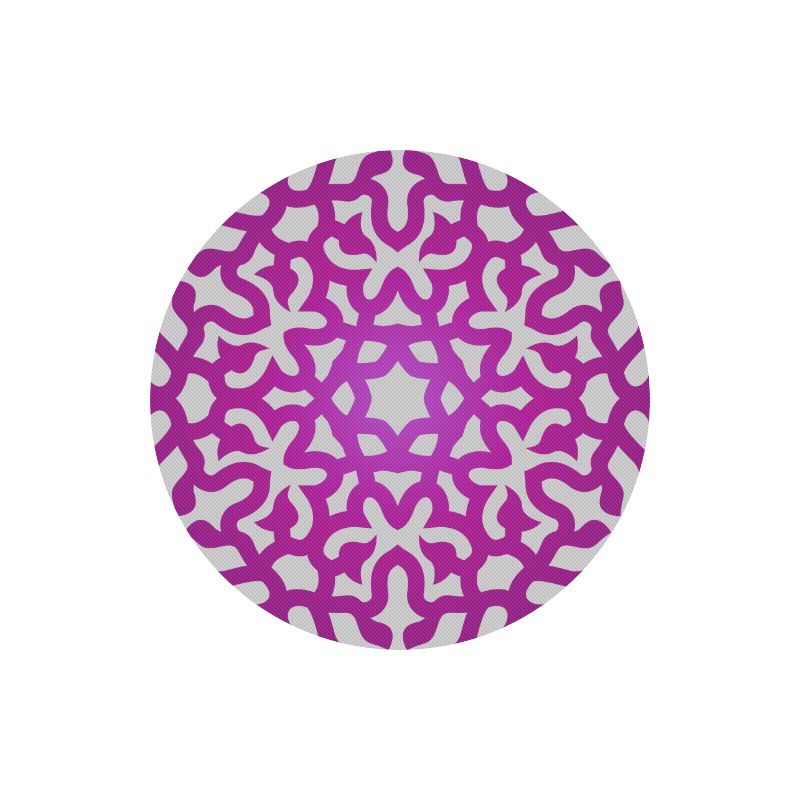 Circle of Life : New designers edition of Mouse Pads. Luxury version in grey and purple Round Mousepad