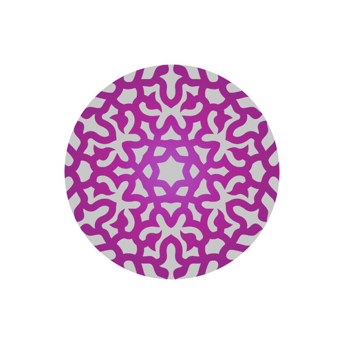 Circle of Life : New designers edition of Mouse Pads. Luxury version in grey and purple Round Mousepad