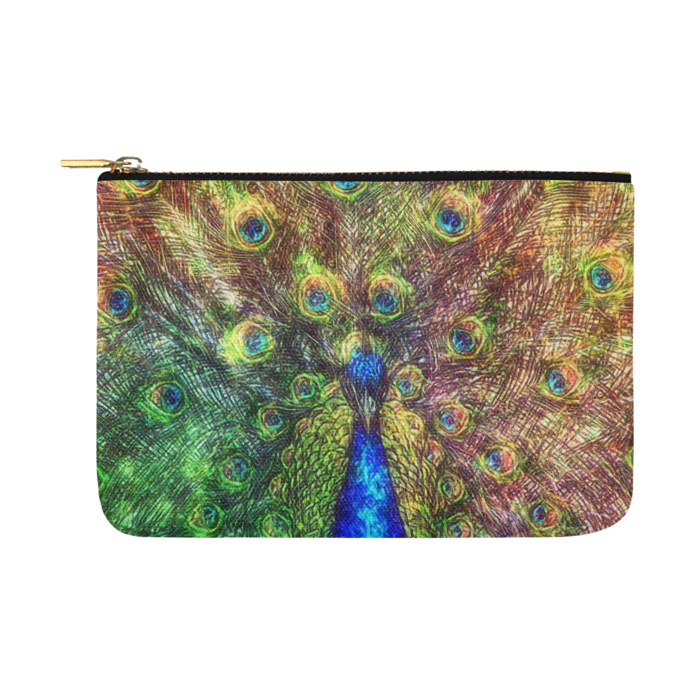 peacock Carry-All Pouch 12.5''x8.5''