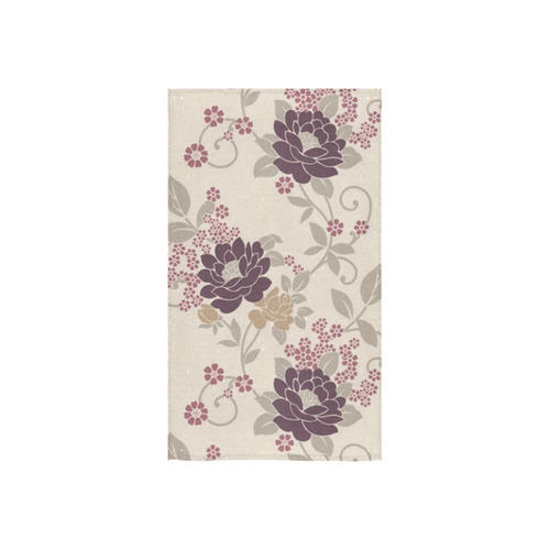 Vintage Burgundy Beautiful Floral Wallpaper Custom Towel 16"x28"