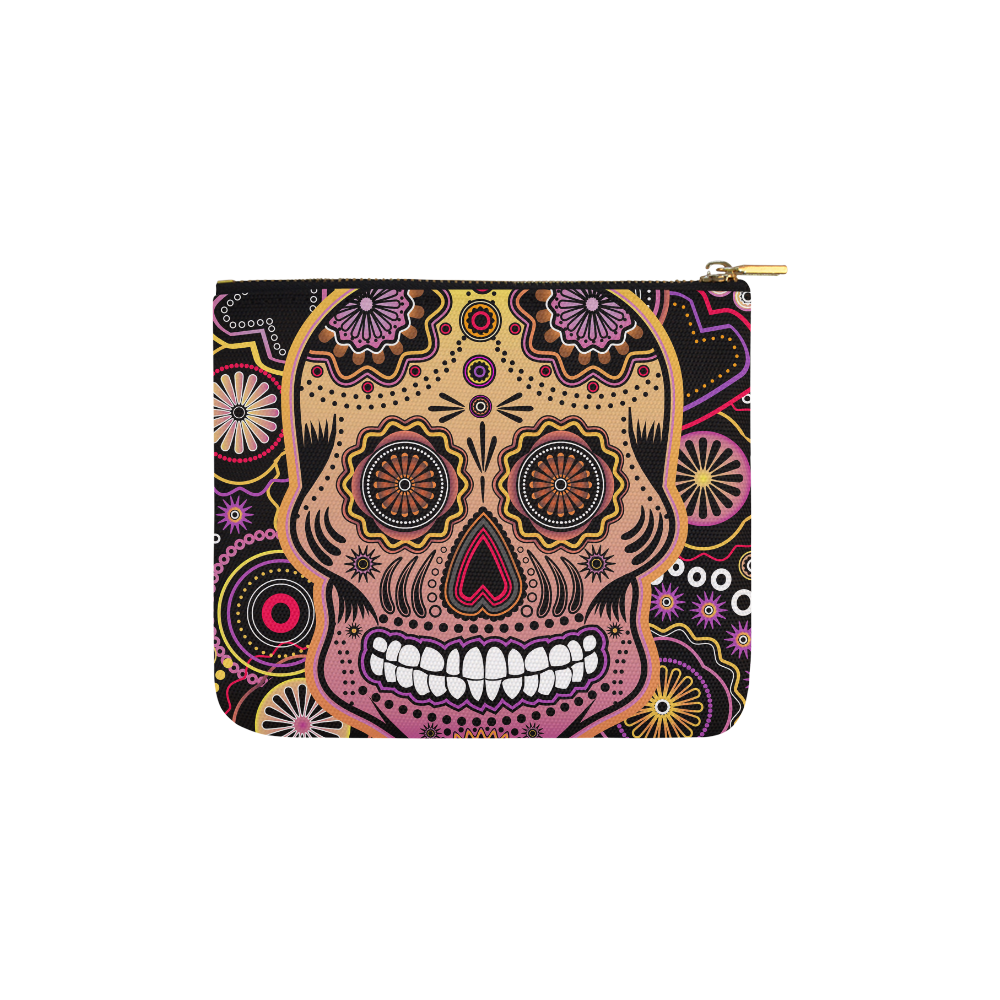 candy sugar skull Carry-All Pouch 6''x5''