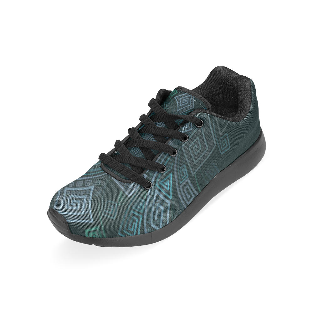 3D Psychedelic Abstract Square Spirals Explosion Women’s Running Shoes (Model 020)