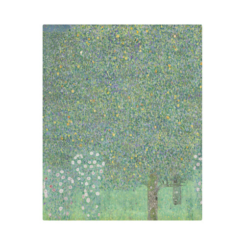 Klimt - Rosebushes under the Trees Duvet Cover 86"x70" ( All-over-print)